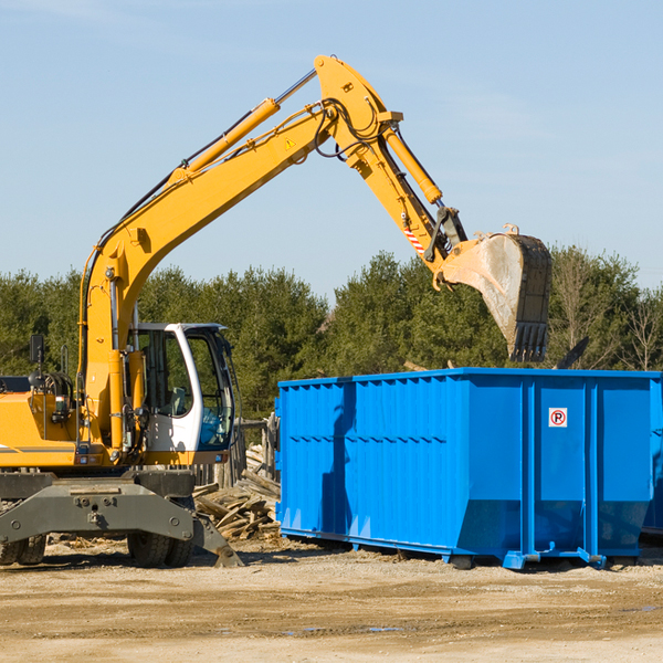 what size residential dumpster rentals are available in Frankclay